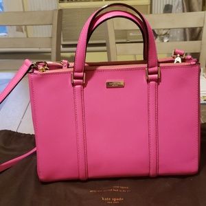Authentic Pink Kate Spade shoulder bag with strap